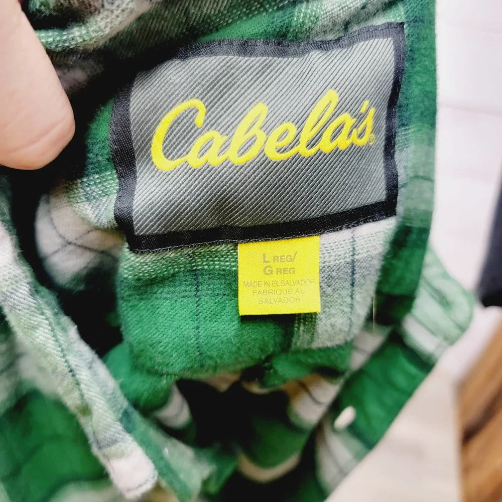 Cabela's Cotton Plaid Button Up Shirt - Picture 6 of 7